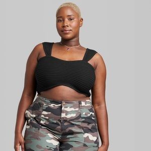 Sweater Tiny Bra Top